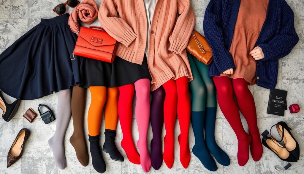 styling colored tights